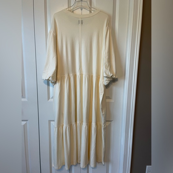 NWT Amazon Essentials Plus Size Women's Organic Cotton Dress in soft white 6X - Picture 6 of 9